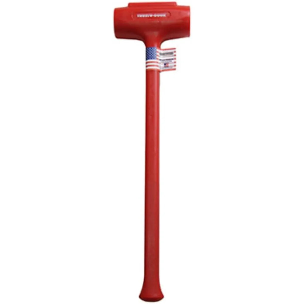Red Polyurethane Dead Blow Hammer, 144 oz Heavy Duty Impact Tool