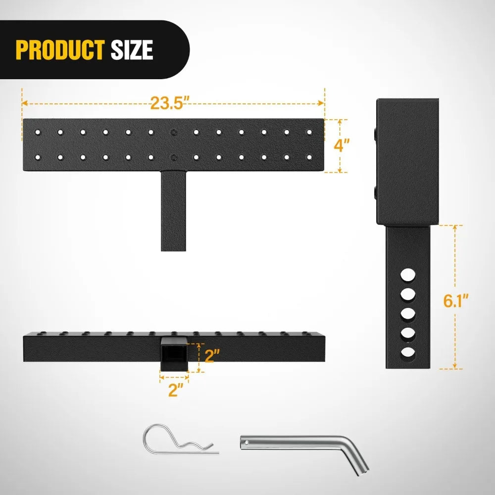 Nilight Car Rear Bumper Receiver Trailer Tow Hitch Step Bar Pedal for Pickup Truck SUV Bumper Guard Protector Exterior Access