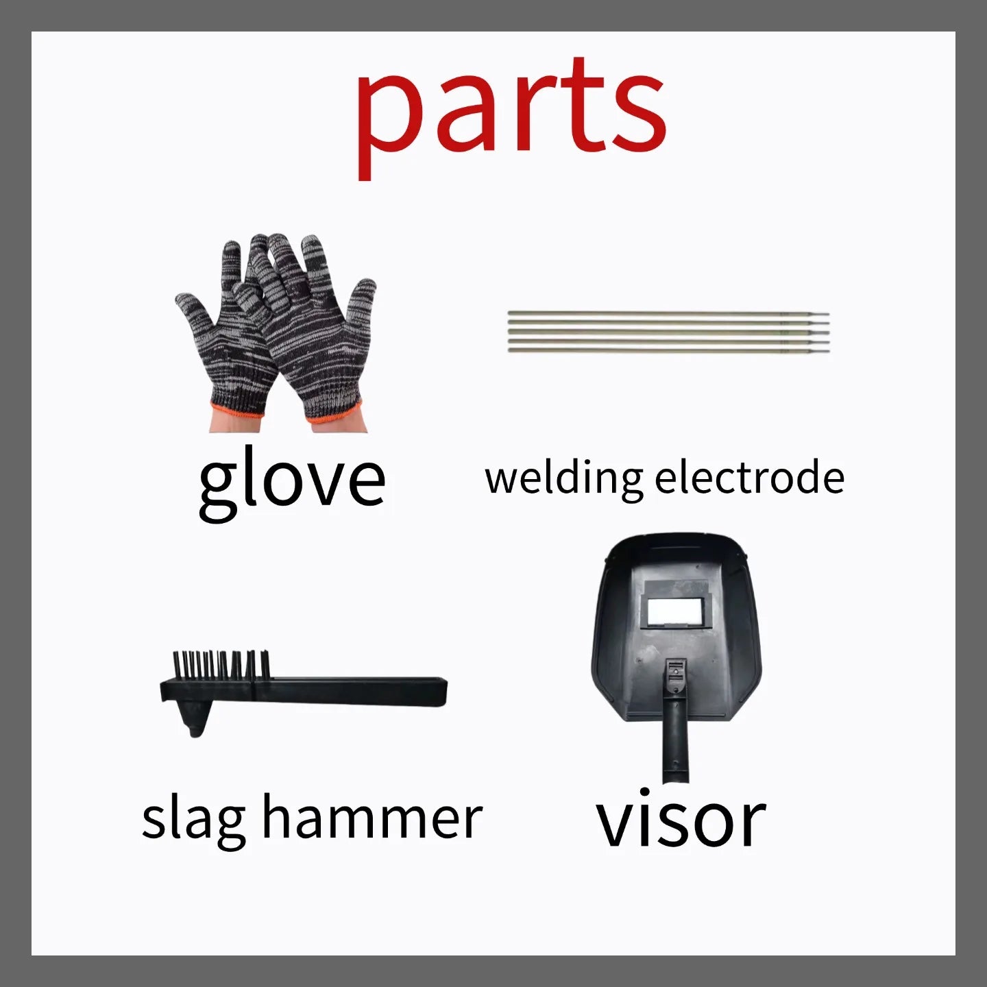 ZX7-250 Handheld Welding Machine 110V US Plug Full Set Accessories Portable One-Hand Operation