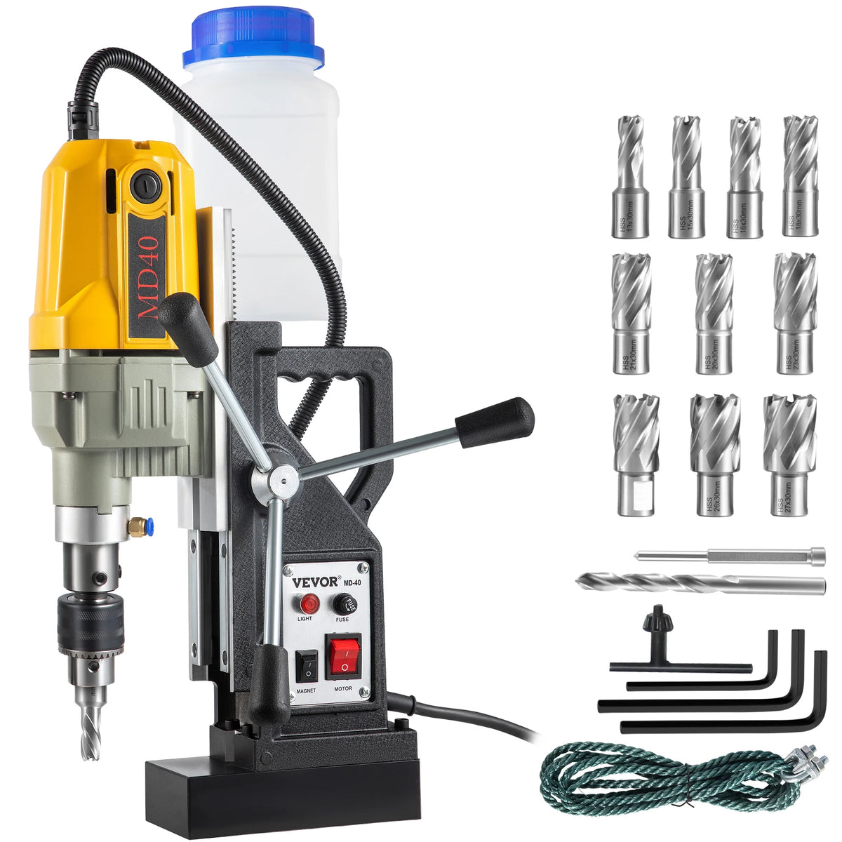 SucceBuy Industrial Magnetic Drill Press Bench Top Machine
