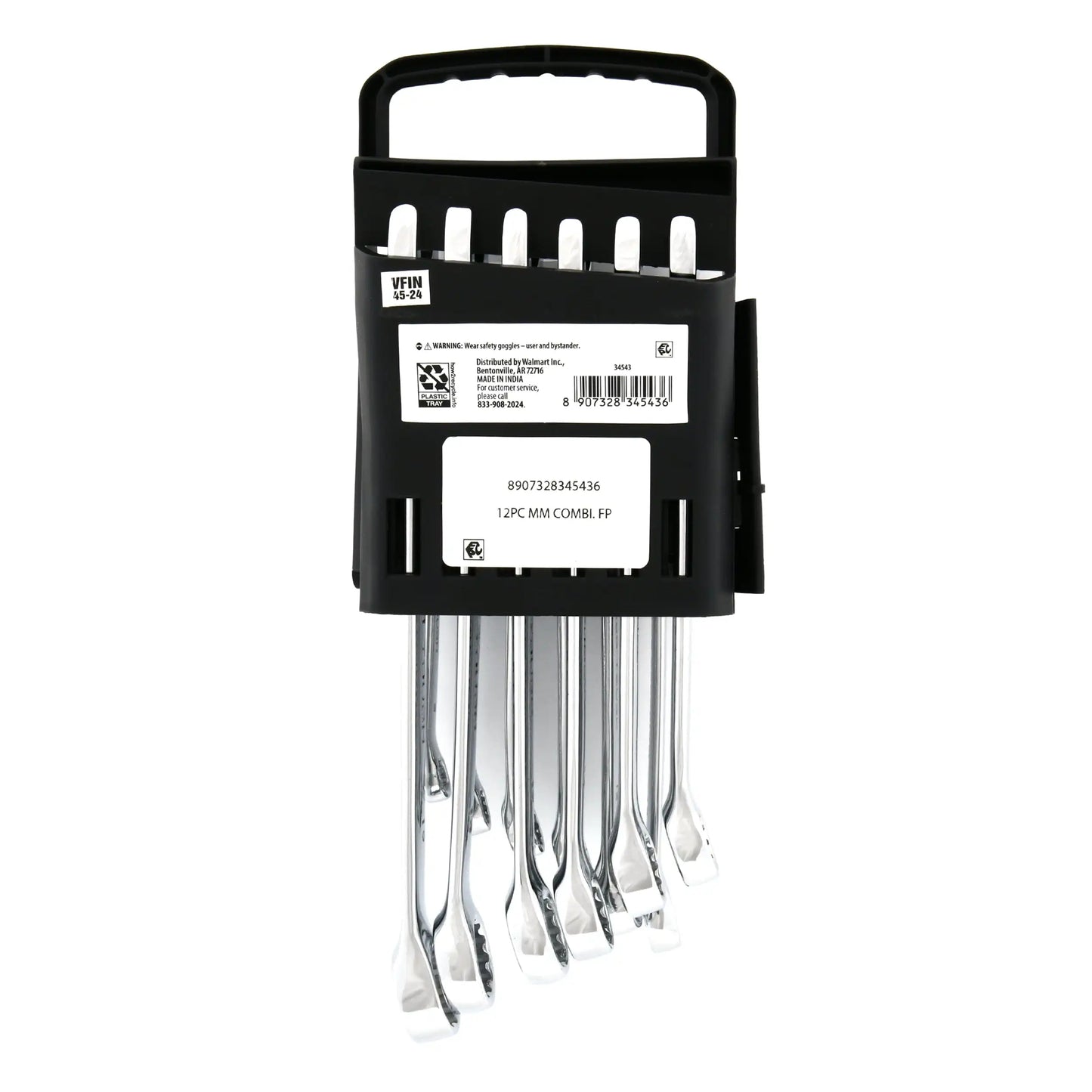 12-Piece Metric Combination Wrench Tool Set, Hand Tools