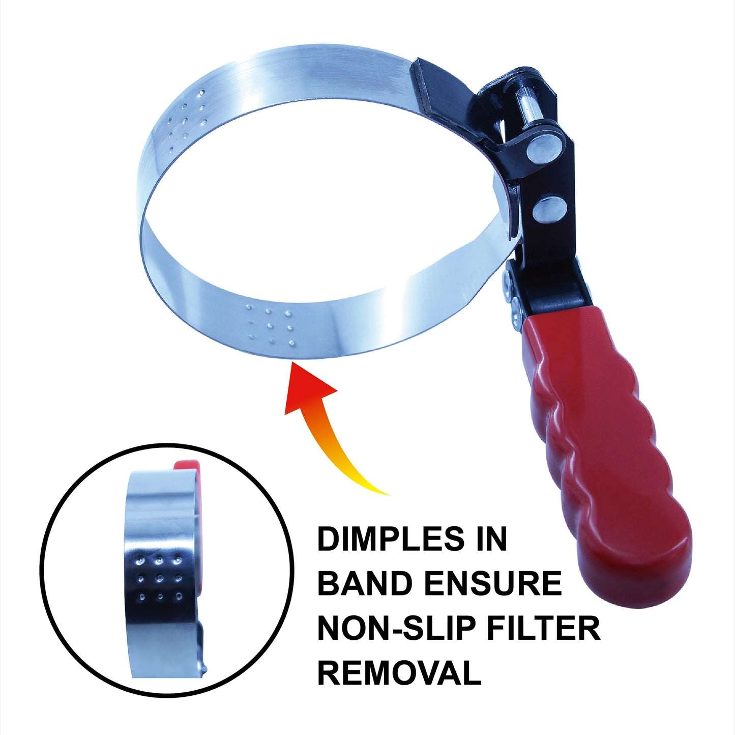 4PCS Oil Filter Wrench Set Truck Swivel Gripper, 180-Degree Swivel for Improved Access, Automatically Tightens on Filter