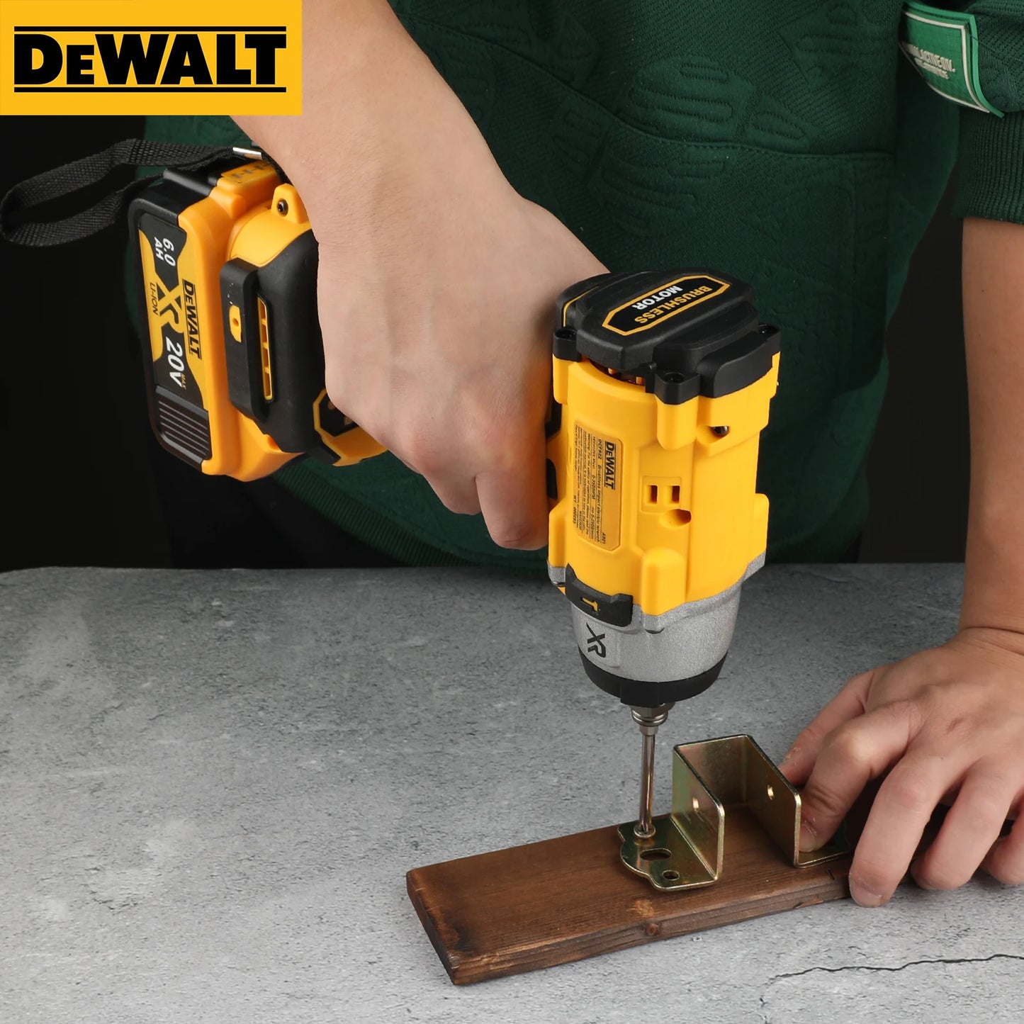 DEWALT 20V DCF922 Brushless Cordless Impact Wrench 406NM LED Light Variable Speed Rechargeable Electric Wrench Tool Only