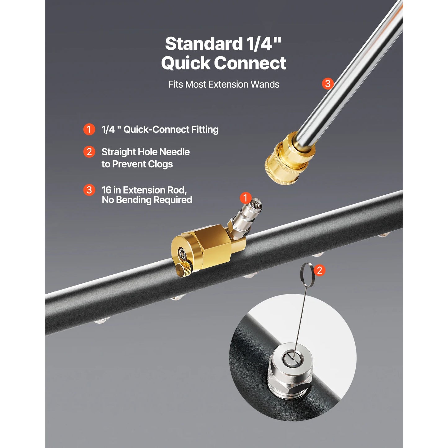 SucceBuy 16/24" Pressure Washer Undercarriage Cleaner Steel Surface Cleaner for Pressure Washer 4000 Max PSI for Driveway