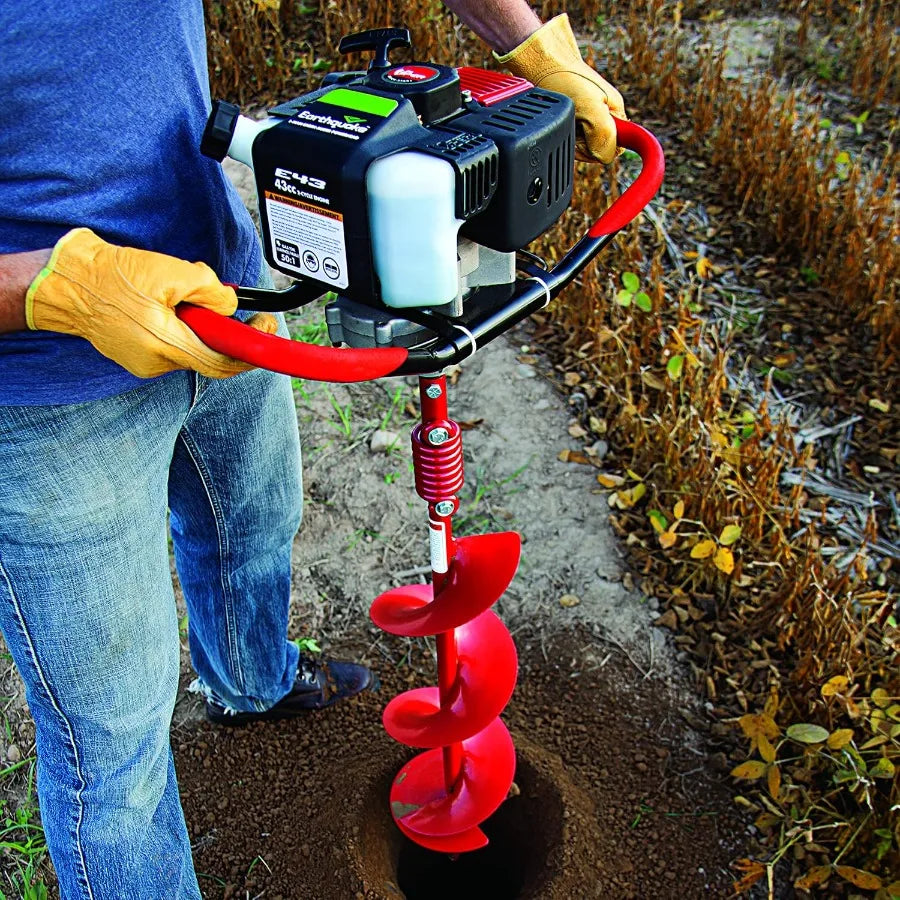 1-Person Earth Auger Powerhead 43cc 2-Cycle Viper Engine with 30:1 Transmission and 5-Year Limited Warranty in Red or Black Aug