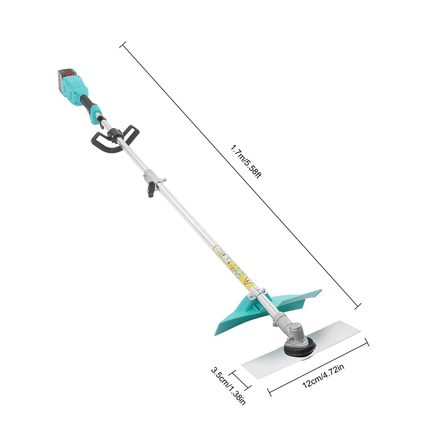 Lawn Trimmer,Electric Lawn Trimmer,Electric Lawn Mower,Garden Grass Cutter Cordless With Wheels,24 V/6Ah Lithium Battery