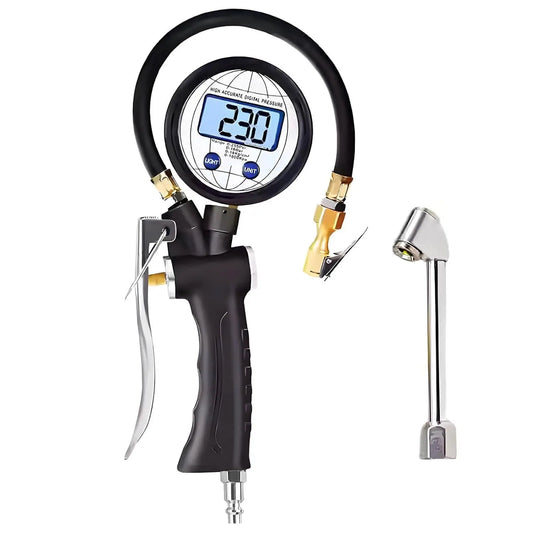 Digital Tire Inflator With Pressure Gauge 255 PSI For Cars