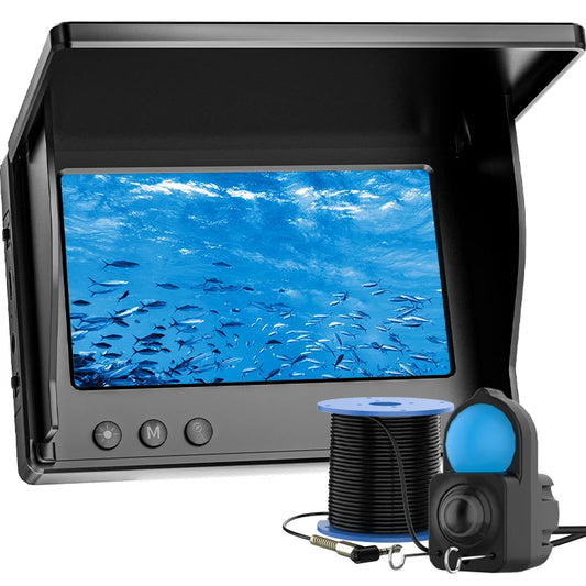 IP68 Waterproof Underwater Fishing Camera With MonitorPortable Fish Finder With Night Vision & Depth Finder For Ice, Lake, Sea