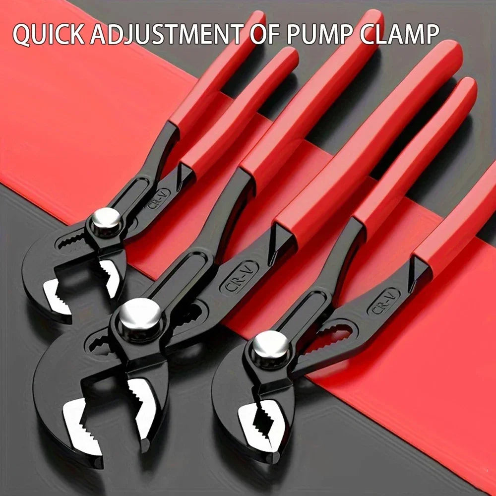 Universal Plumbing Pliers 7 10 12 Inch Quick Adjust Water Pump Pliers V Jaw Tongue and Groove Pliers by Pintudy