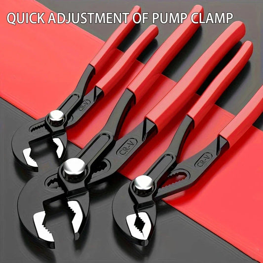 Universal Plumbing Pliers 7 10 12 Inch Quick Adjust Water Pump Pliers V Jaw Tongue and Groove Pliers by Pintudy
