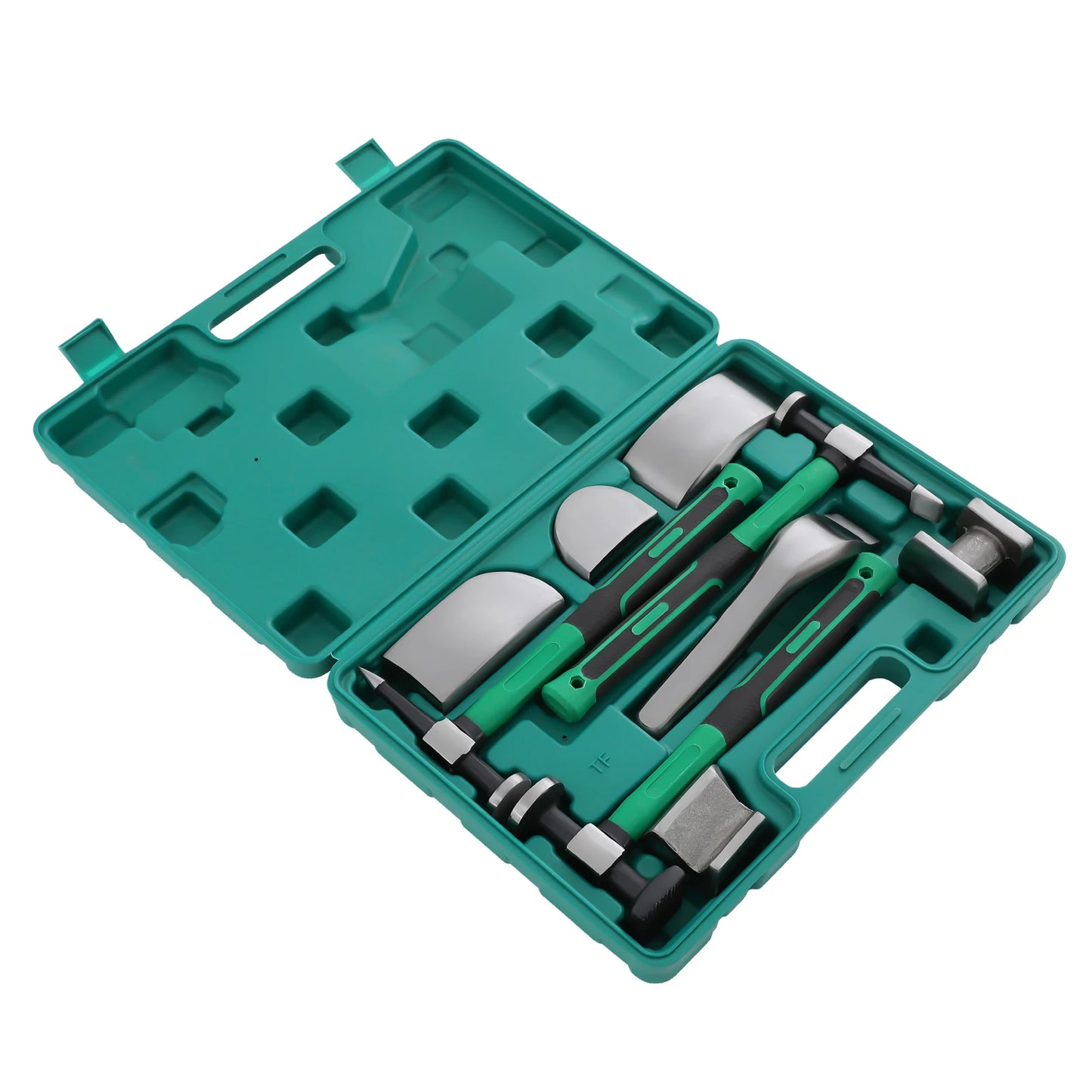9PCS Car Dent Repair Tool Kit, 45# Steel Sheet Metal Hammer & Lining Irons Set, Auto Body Dent Fix Tools for Car Motorcycle Use