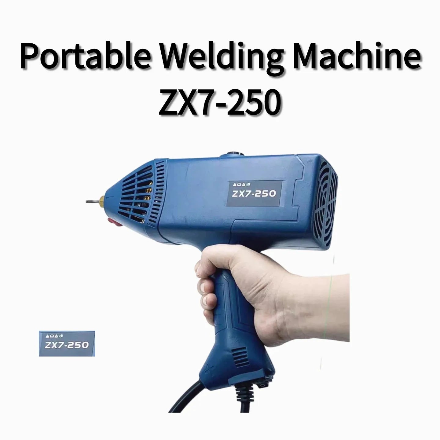ZX7-250 Handheld Welding Machine 110V US Plug Full Set Accessories Portable One-Hand Operation