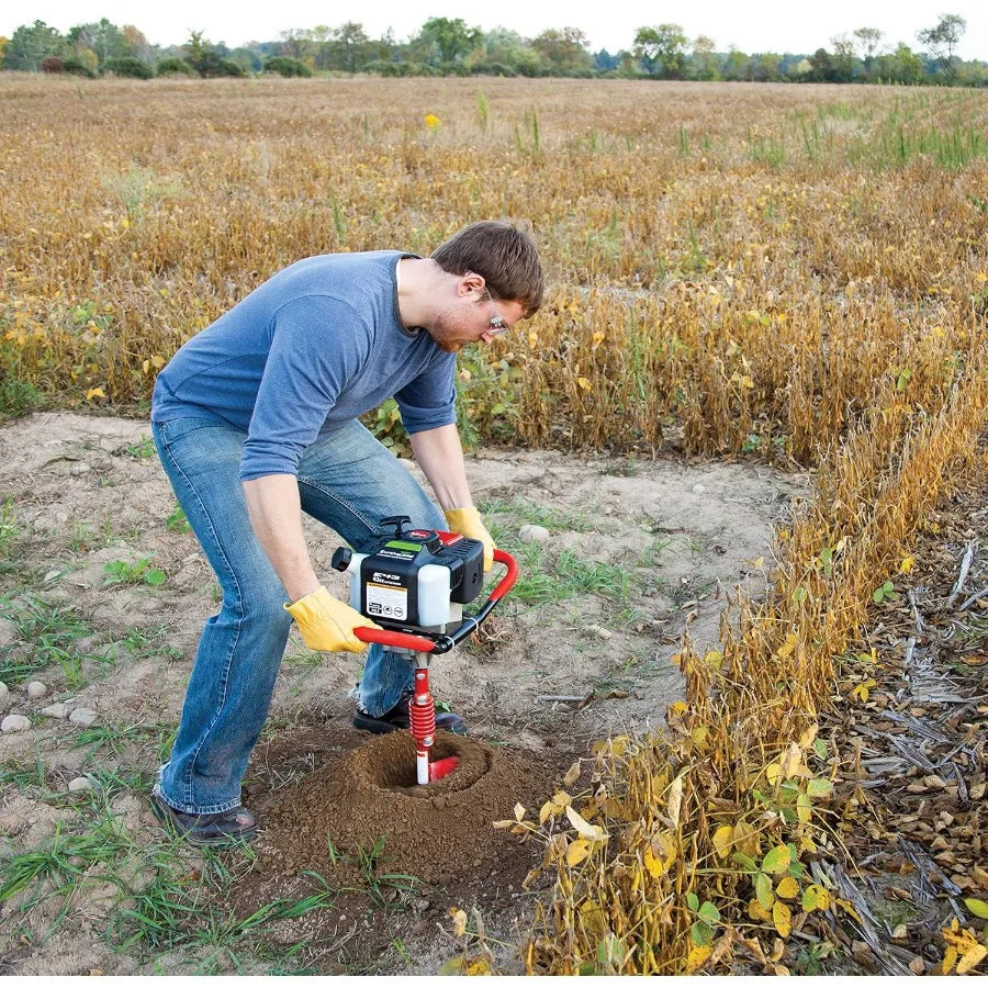 1-Person Earth Auger Powerhead 43cc 2-Cycle Viper Engine with 30:1 Transmission and 5-Year Limited Warranty in Red or Black Aug
