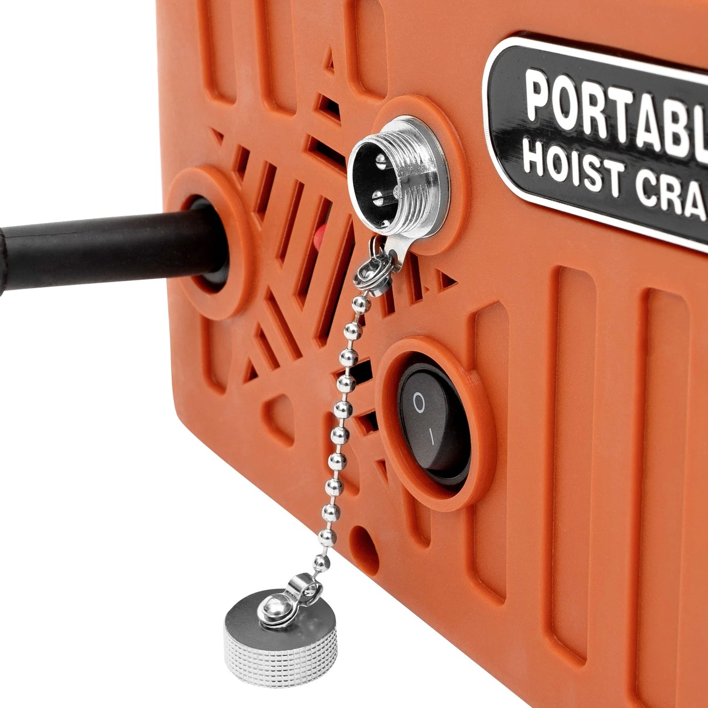 1500W Electric Hoist Winch, Electric Hoist Winch with Remote Control 500kg/1100lbs Loading Capacity for Gardens, Forests, Factories, Warehouses, Garages