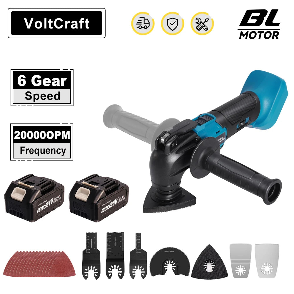 Electric Oscillating Multi Tool Cordless Anti-Vibration Pruning Saw Multi-function Trimmer/Cutting Tool For 18V Makita Battery