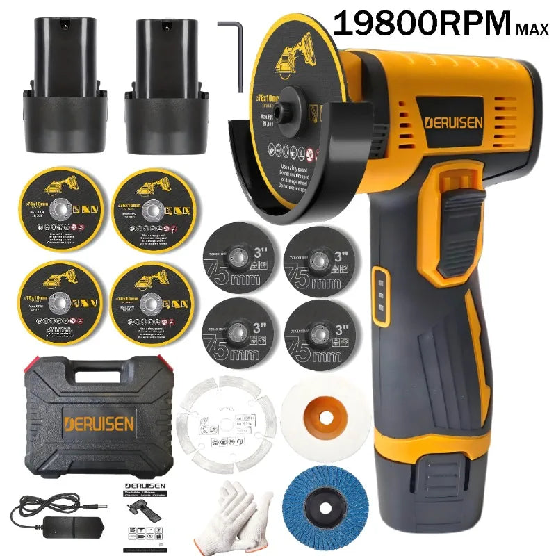 Cordless Mini Angle Grinder And Rotary Polishing Tool