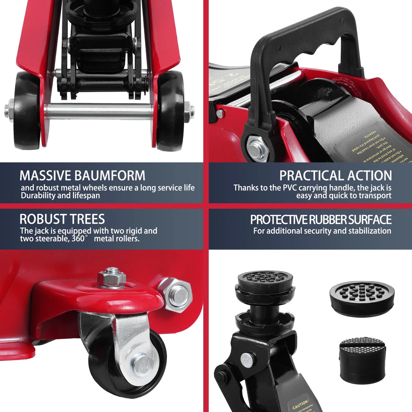 Steel Floor Jacks 5500lbs Car Trolley Jacks Hydraulic Jacks For Car And Lorry Repairs