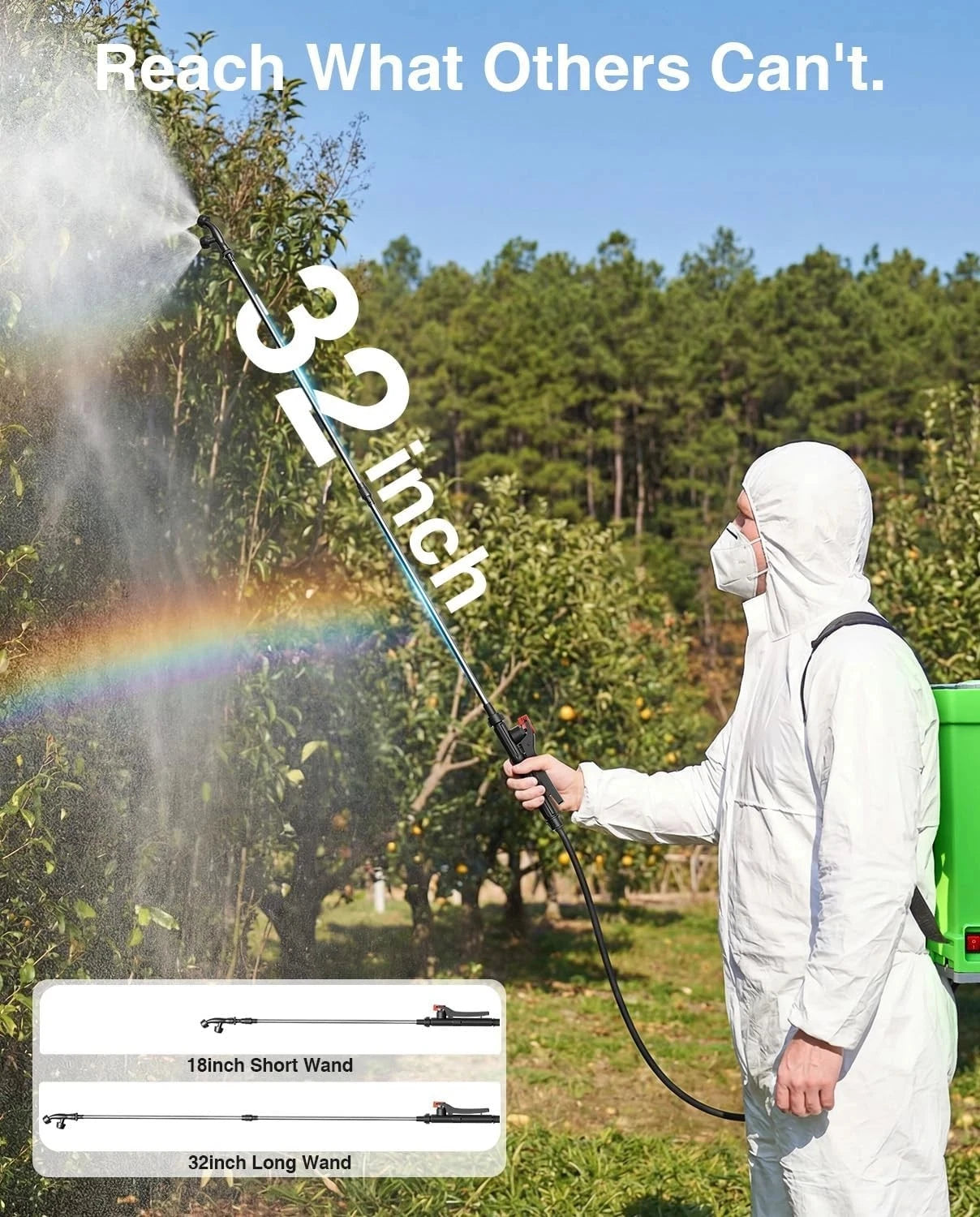 TaskStar Electric Knapsack Sprayer Fit Makita 18V Battery High Pressure Cordless Backpack Sprayer For Farm Pesticide Weed Killer