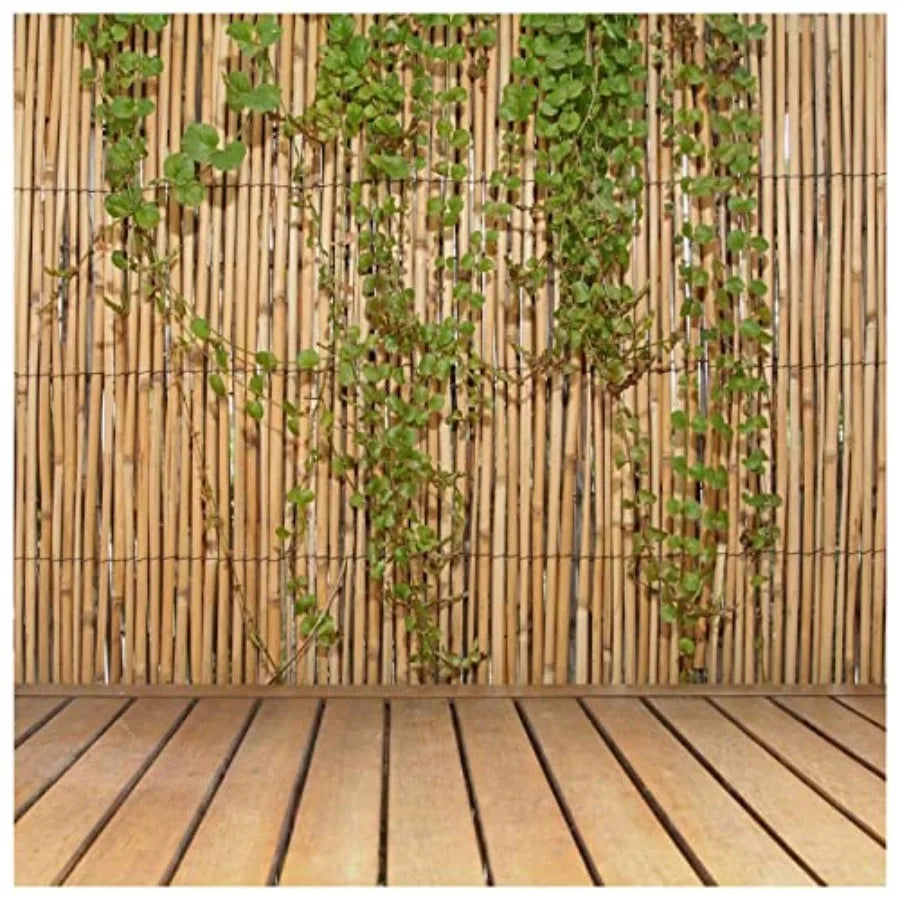 Natural Reed Bamboo Privacy Screen Fence for Garden and Backyard