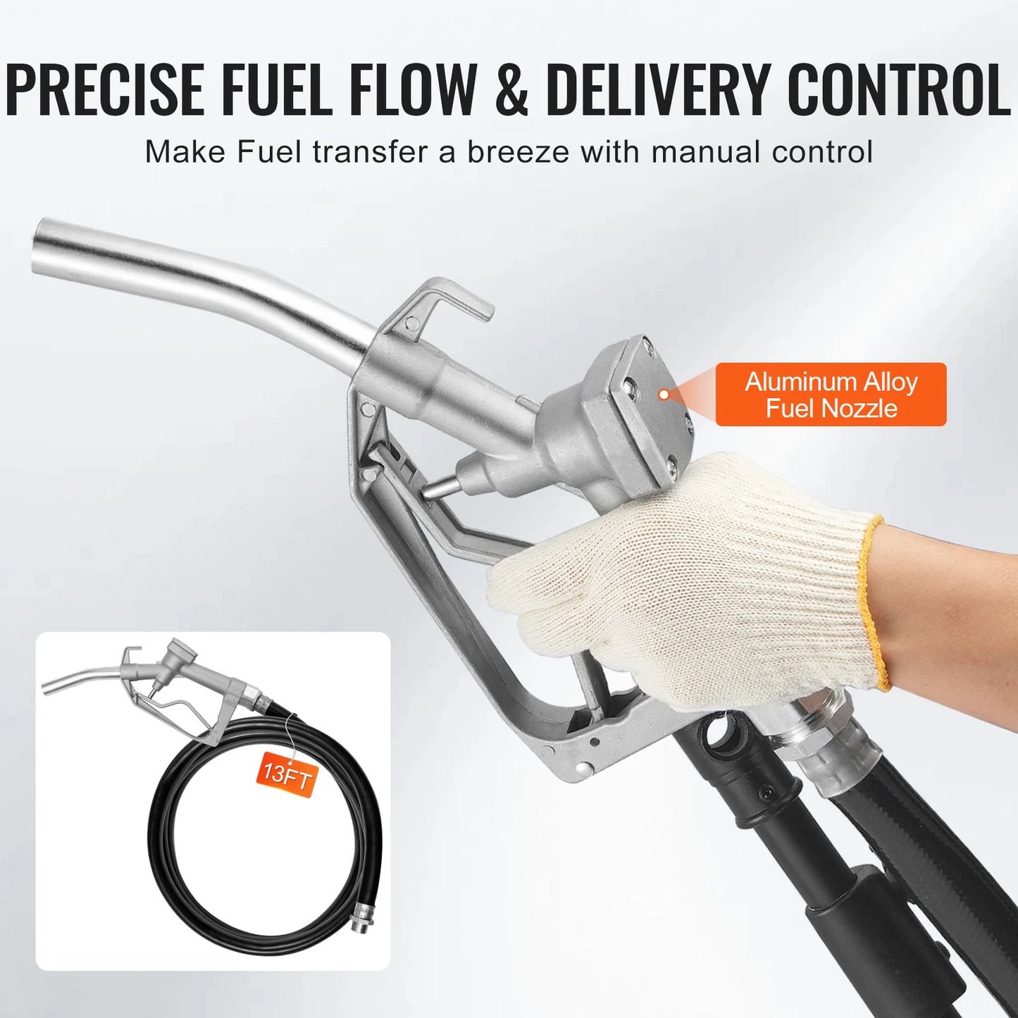 SucceBuy Fuel Transfer Pump 12V DC 5GPM / 8GPM / 12GPM Portable Type Electric Diesel Transfer Pump for Diesel Methanol Blends