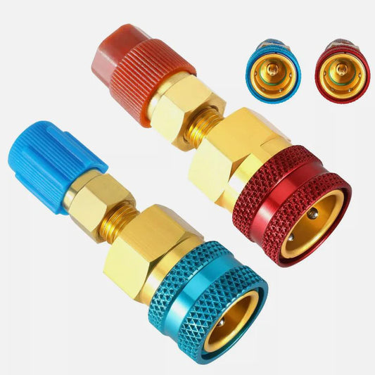 R1234YF To R134A Quick Connector Adapters Two Pack