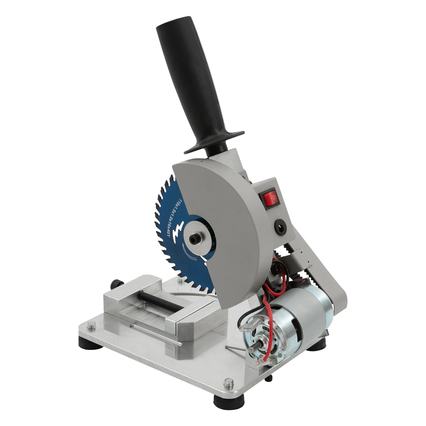 4 inch Mini Table Saw,Portable Tabletop Saw,Multifunction Mini Miter Saw,Manual Chop Saw W/ 2 Saw Blade,Adjuatable Angle