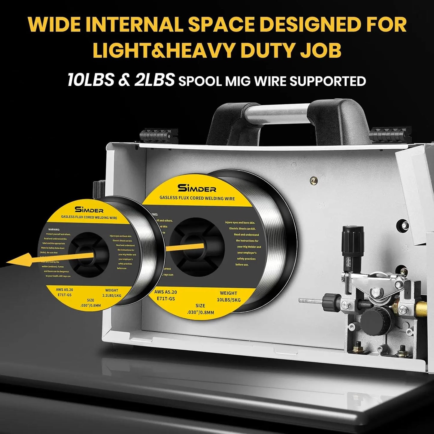 SSimder 6 in 1 MIG Welder Plasma Cutter 160A Gas MIG Flux Core Lift TIG Stick Cut Combo 110V 220V 35A Air Cutting for Auto