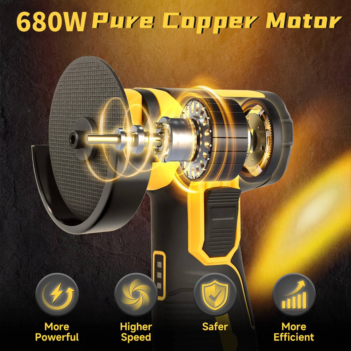Cordless Mini Angle Grinder And Rotary Polishing Tool