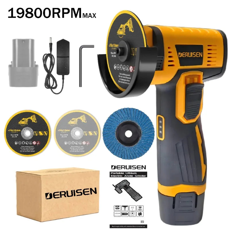 Cordless Mini Angle Grinder And Rotary Polishing Tool