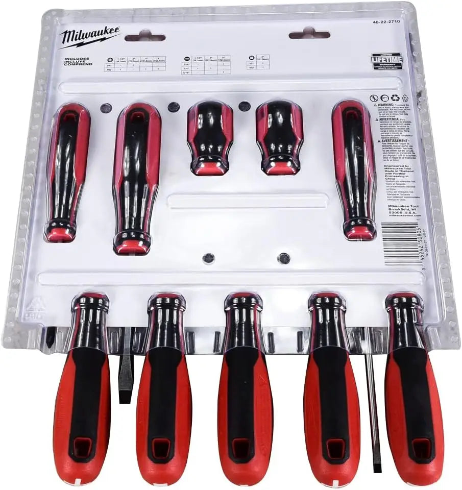 10-Piece Screwdriver Set with Ergonomic Handles for DIY and Professional Use