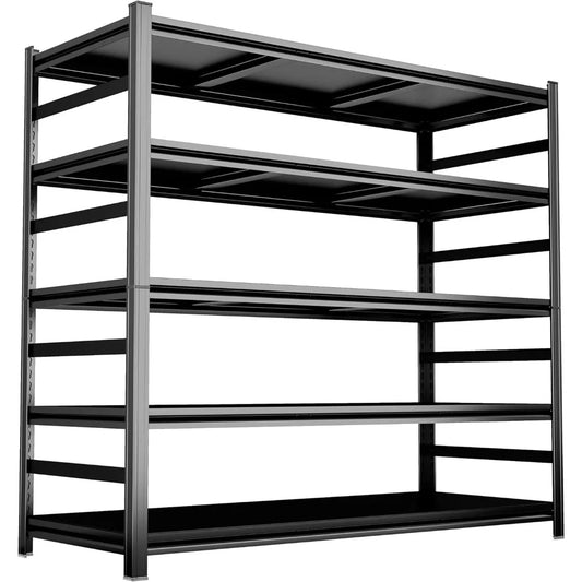 2pack Garage Shelving Heavy Duty Metal Garage Storage Shelves Organizer for Heavy Tools and Equipment, 5 Tier Customized