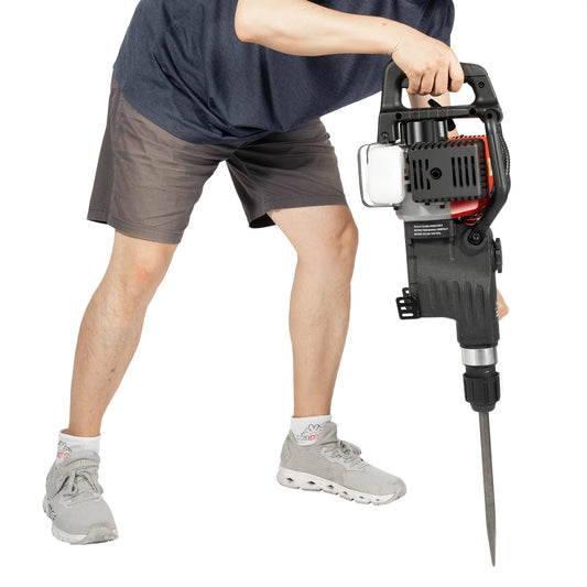Demolition Jack Hammer 1000W Heat-Resistant Four Functions 0.24gal Large Capacity Anti-Slip Electric Jackhammer Heavy Duty
