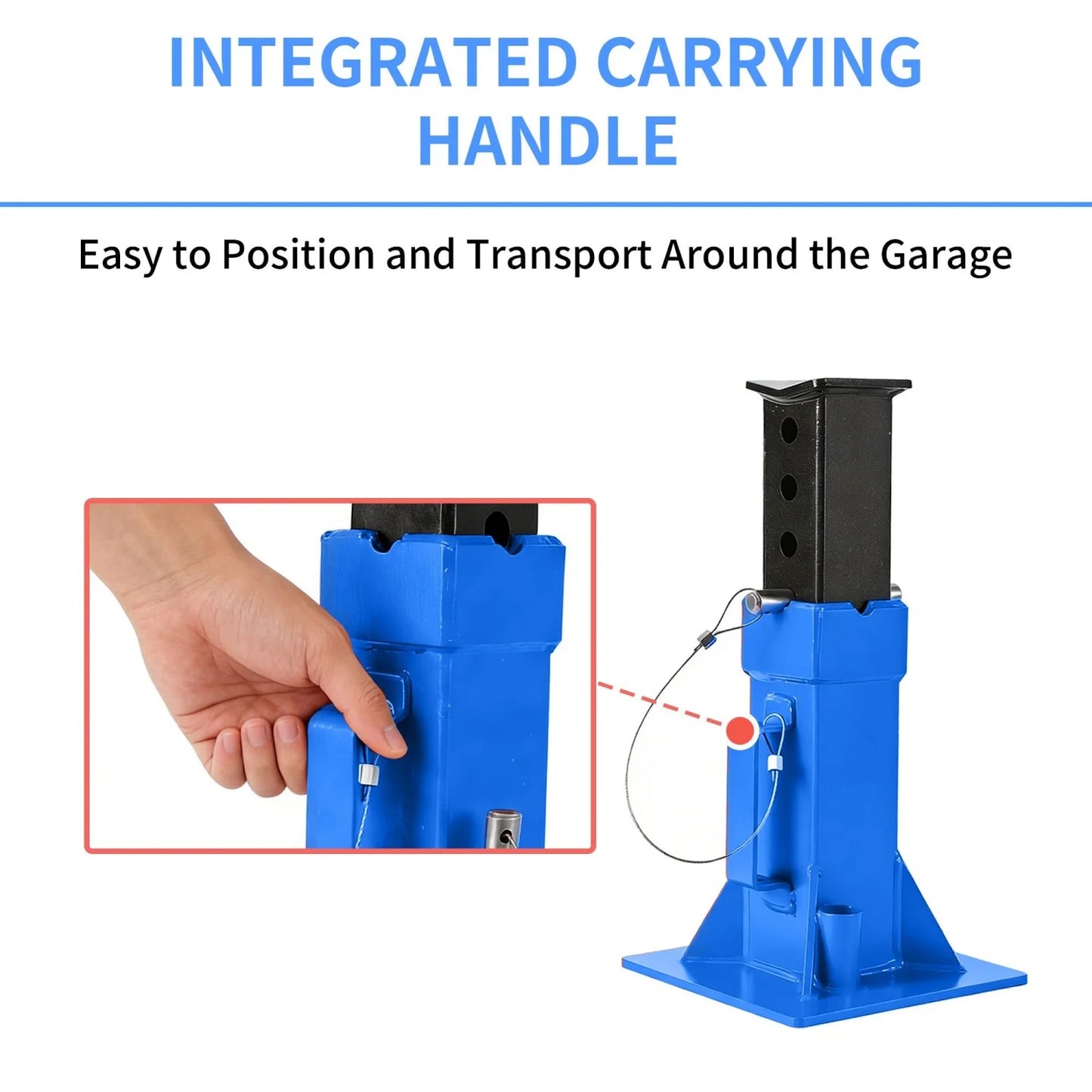2Pcs 12 Ton /22 Ton Pin Type Car Jack Stands, Heavy Duty Pin-Style Supports with Quick-Release Locking for Trucks, RVs & SUVs