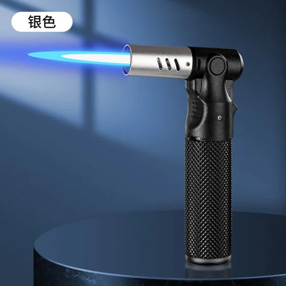 Butane Torch Lighter Refillable Jet Flame Windproof Portable 1300° High Temp 360°Inverted Ignition Adjustable Flame BBQ Welding