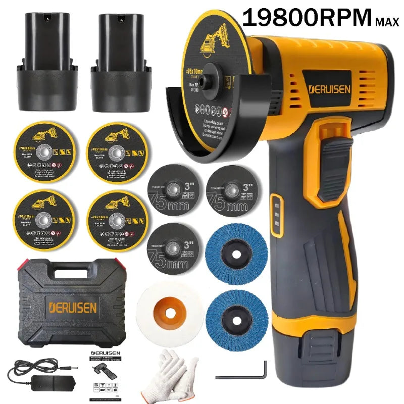 Cordless Mini Angle Grinder And Rotary Polishing Tool