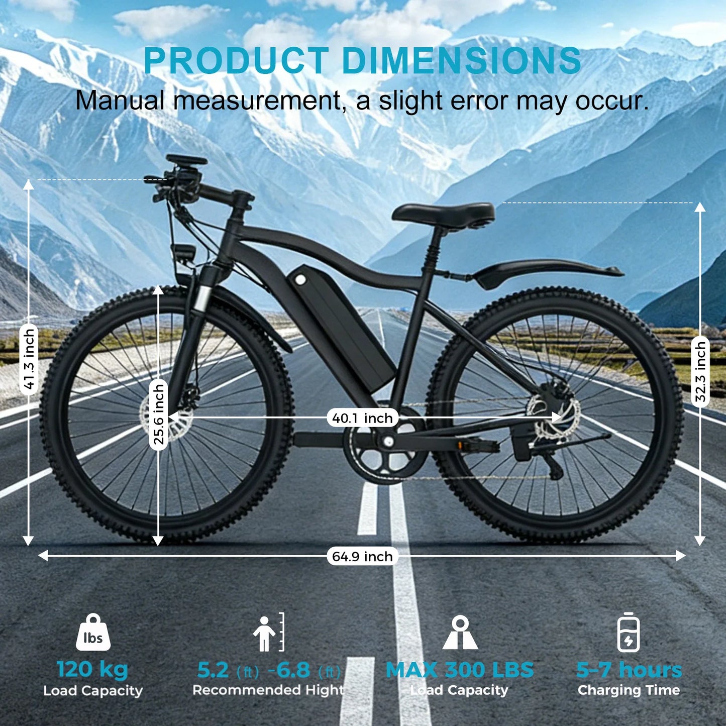Toofly Mountain Ebike 500W With 48V Removable Battery