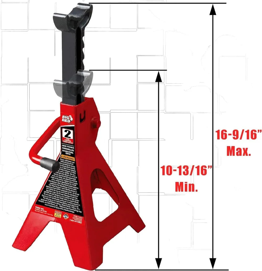 Hydraulic Trolley Floor Jack Combo with 2 Jack Stands, 2 Ton Capacity