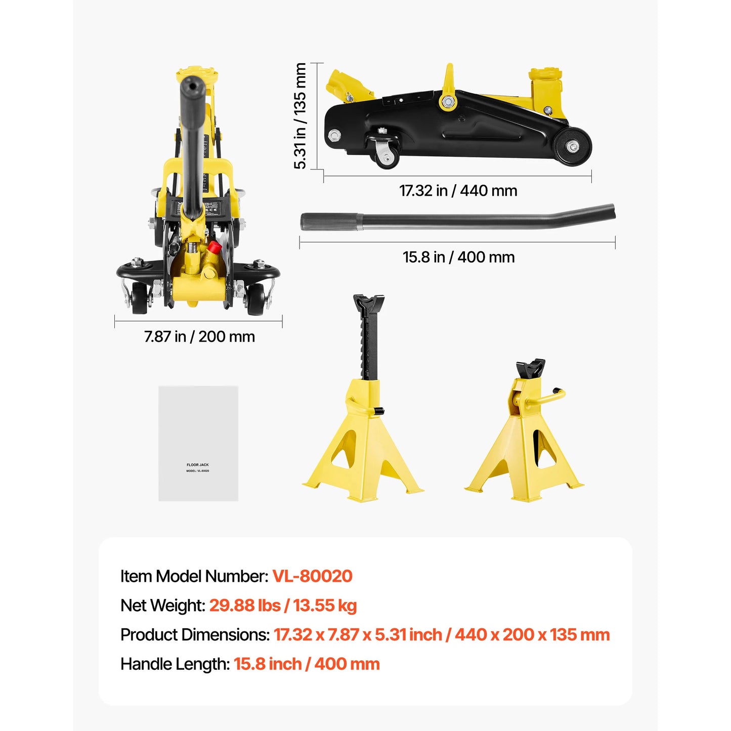 SucceBuy Low Profile Floor Jack Steel Racing Floor Jack with Stands Single Piston Quick Lift Pump Hydraulic Trolley Car Lift