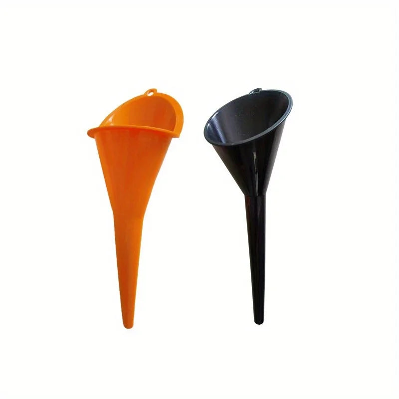 Long Stem Car Fuel Funnel Anti Splash Plastic Gasoline Oil