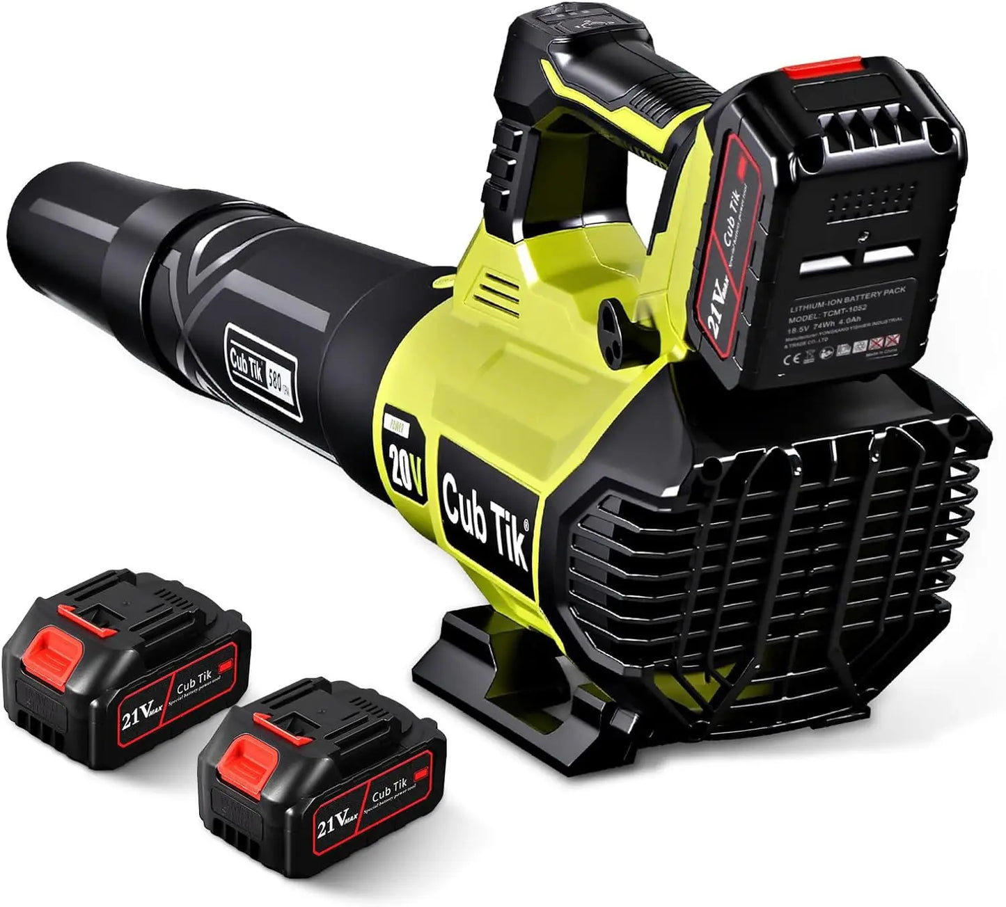 Cordless Leaf Blower With 2 Batteries And Charger Lightweight