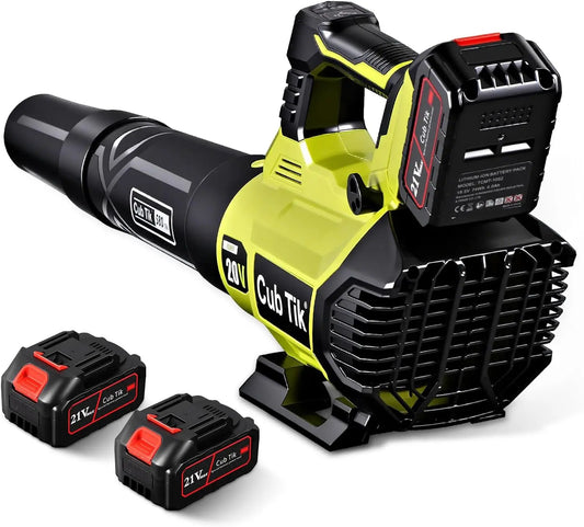 Cordless Leaf Blower With 2 Batteries And Charger Lightweight