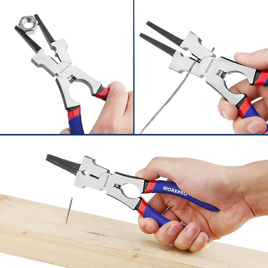 8-Inch Welding Pliers, Multi-Functional CR-V Steel Tool for Welding, Electrical, and Home Use