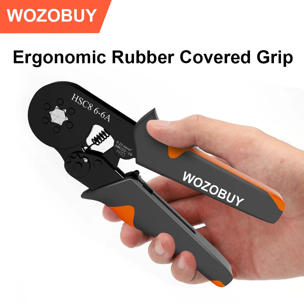 Ferrule Crimper Tool,Ratchet Crimping Tool Kit-Wire Stripper & Crimper Plier , Plier Set with Connectors