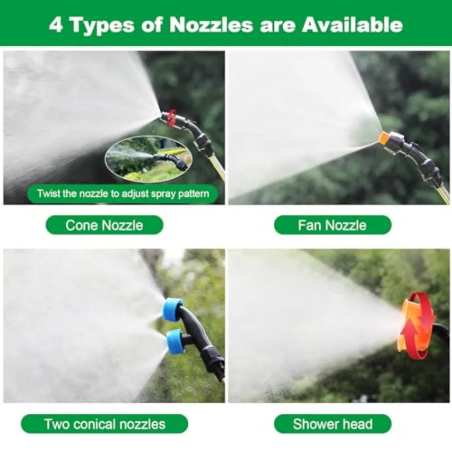Battery Powered Backpack Sprayer With Telescopic Wand And Trigger Lock