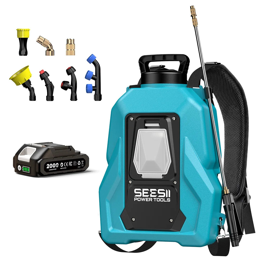 Seesii Electric Lithium Sprayer 100psi 20L High Capacity Yard Lawn Spraying Irrigation Power Tools For Makita 18V Battery Pin