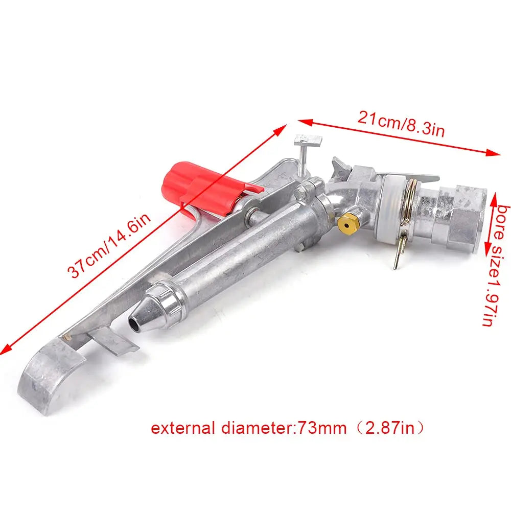 2" Agriculture Irrigation Spray Gun Sprinkler Large-Area 360 °   Adjustable Water Watering Sprinkler Spray Gun Large-Area Garden Ir