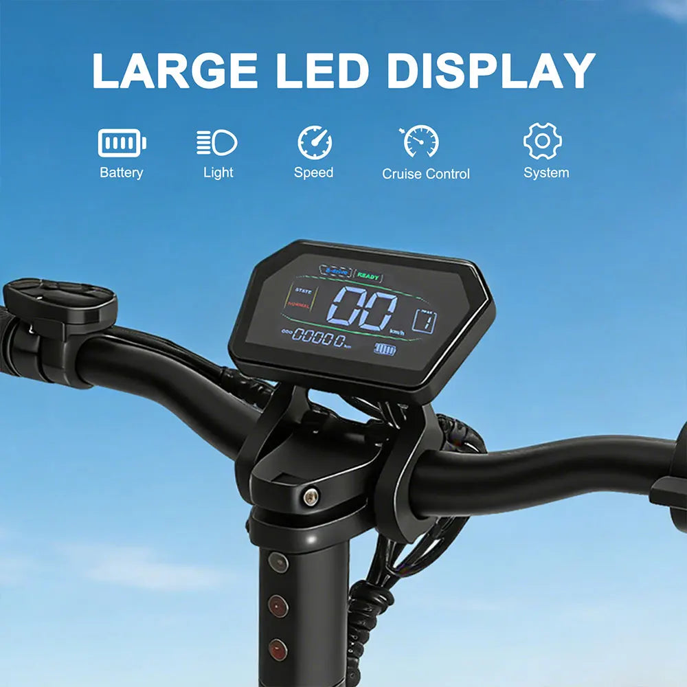 X17 Adult Electric Scooter Foldable Fast Speed Off-Road E Scooter with Dual Shock Absorption 1200W 48V