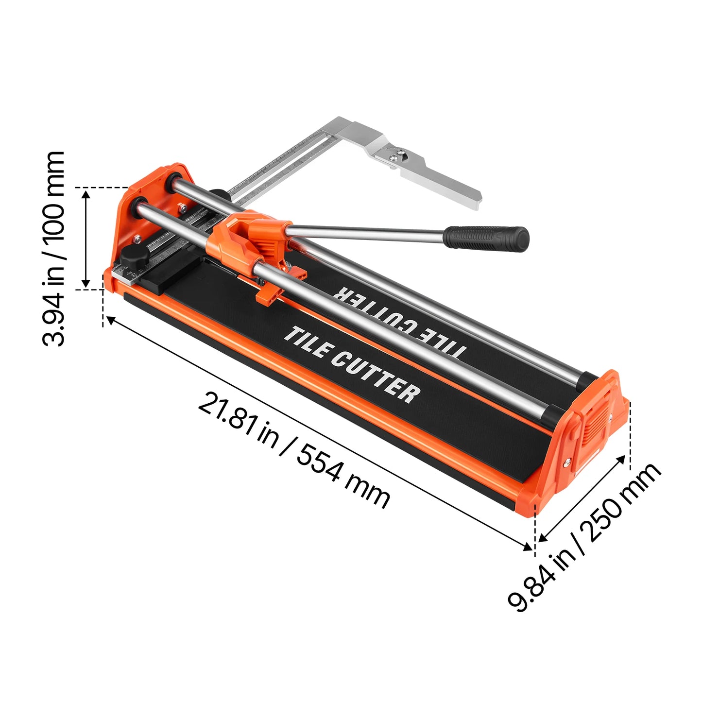 SucceBuy 17-Inch Manual Tile Cutter for Wall & Polished Tiles Double Rails for Precise Cutting Tungsten Carbide Wheel Precise
