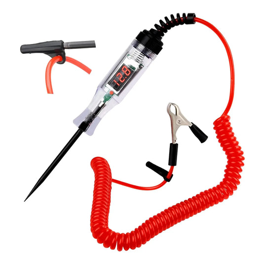 5-90V Digital LED Circuit Tester with Voltage Display for Car/RV/Vehicles, Bidirectional Automotive Electrical Tester