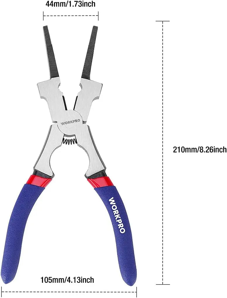 8-Inch Welding Pliers, Multi-Functional CR-V Steel Tool for Welding, Electrical, and Home Use